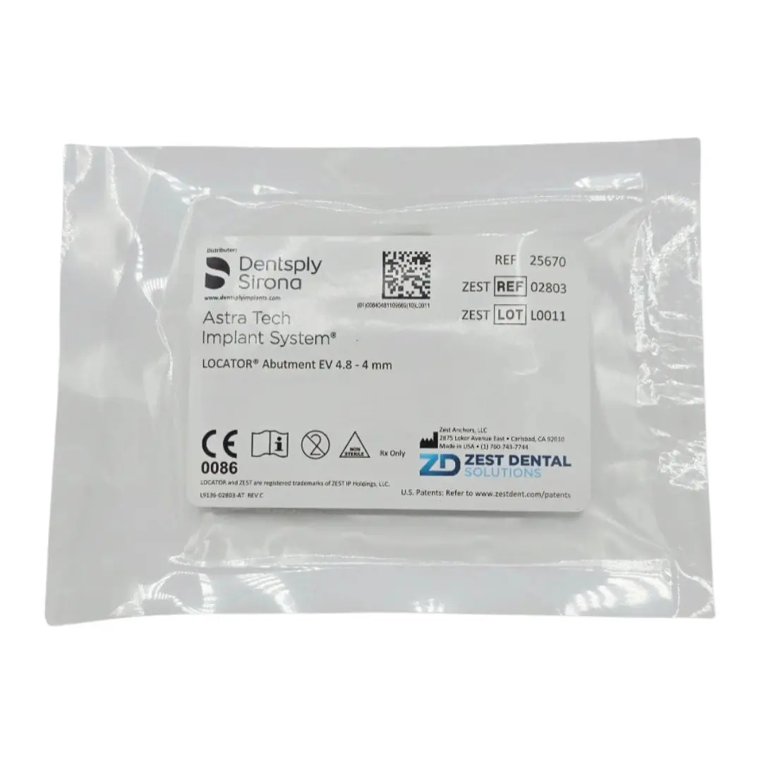 Zest Anchors 02803 LOCATOR Abutment EV 4.8 - 4mm Dentsply Sirona Astra Tech Implant System