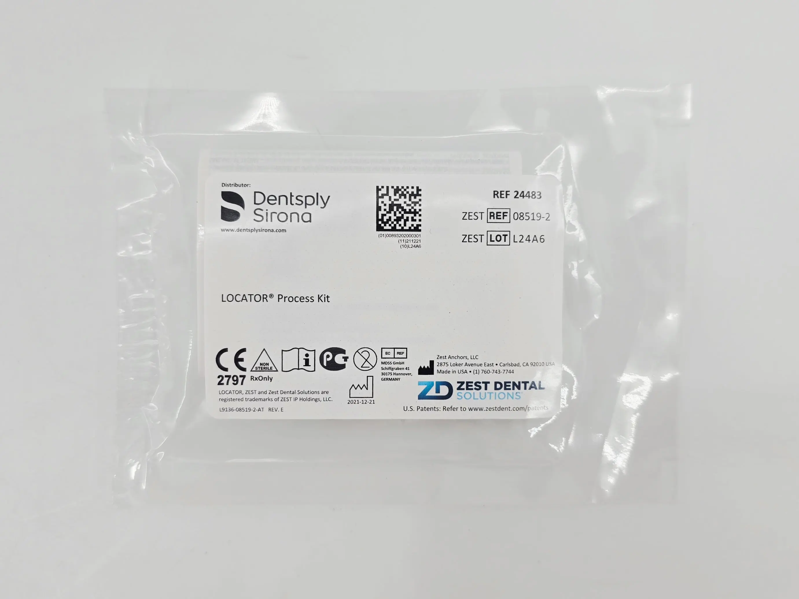 Zest Anchors 08519-2 LOCATOR Process Kit Dentsply Sirona Astra Tech Implant System - Image 2