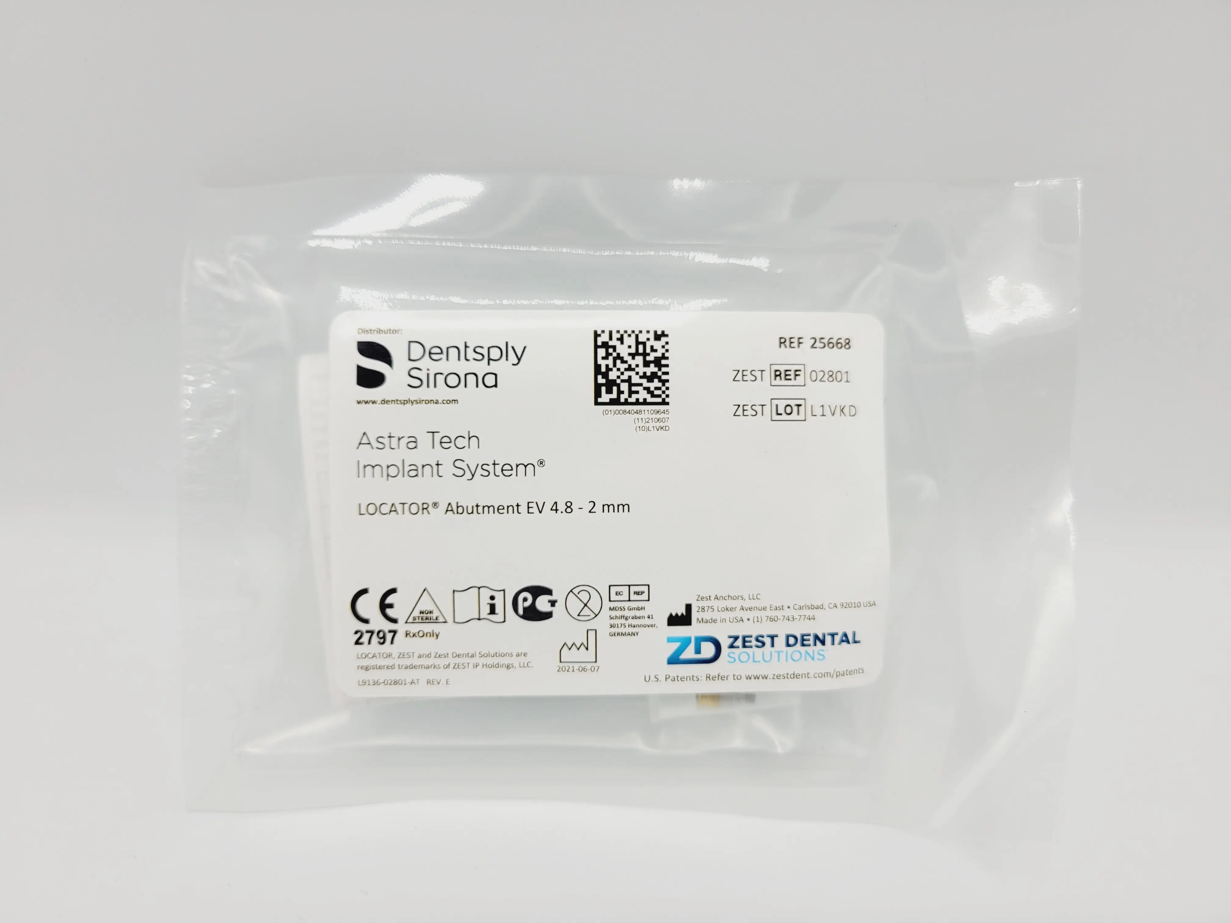 Zest Anchors 25668 Abutment EV 4.8-2mm - Image 2