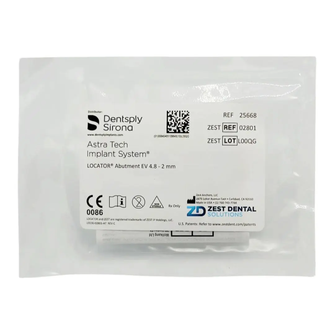Zest Anchors 2801 Locator Abutment For Ev 4.8 X 2.0mm, Astra Tech