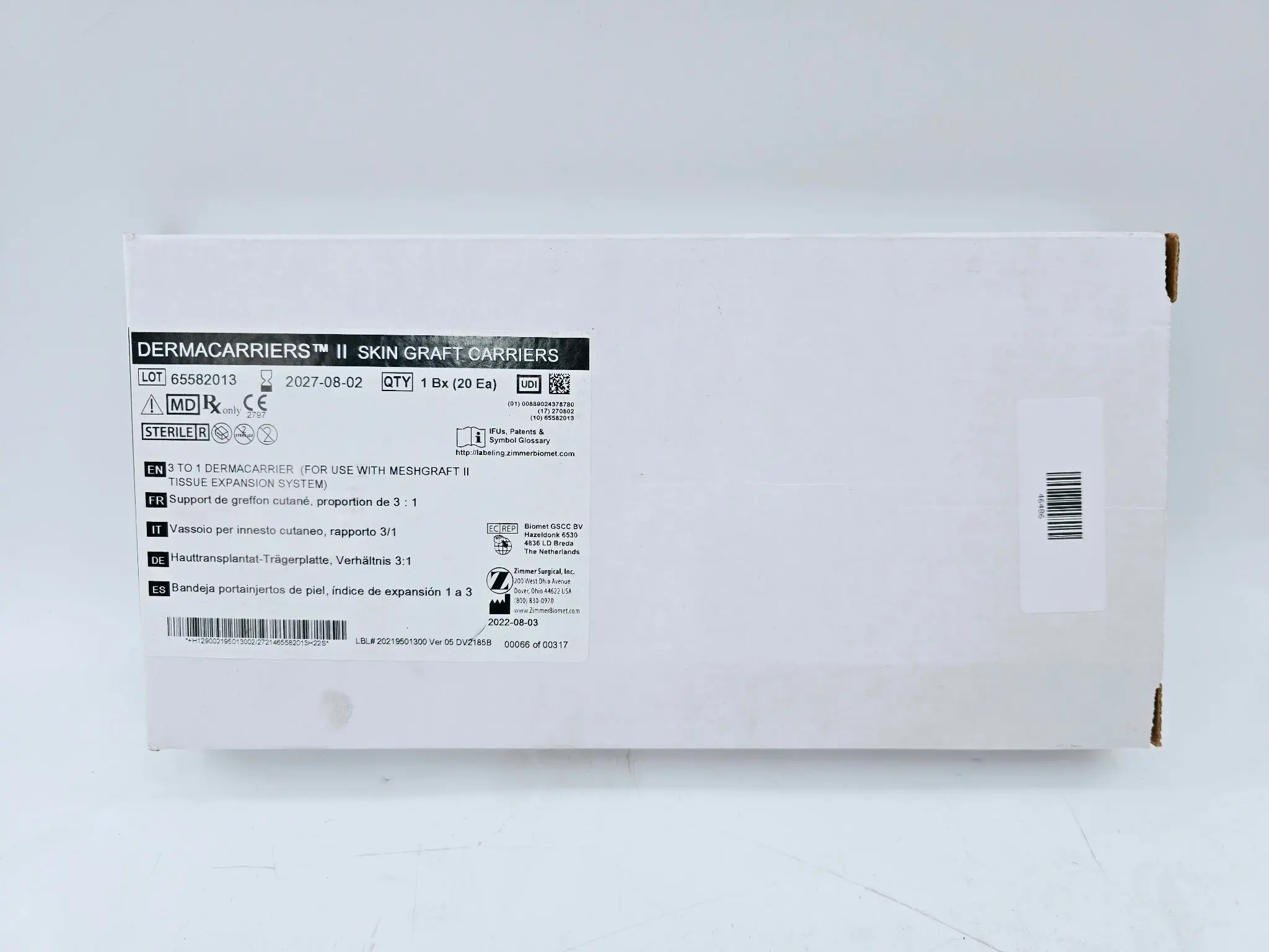 Zimmer 00-2195-013-00 DERMACARRIERS II Skin Graft Carriers Box Of 20 - Image 2