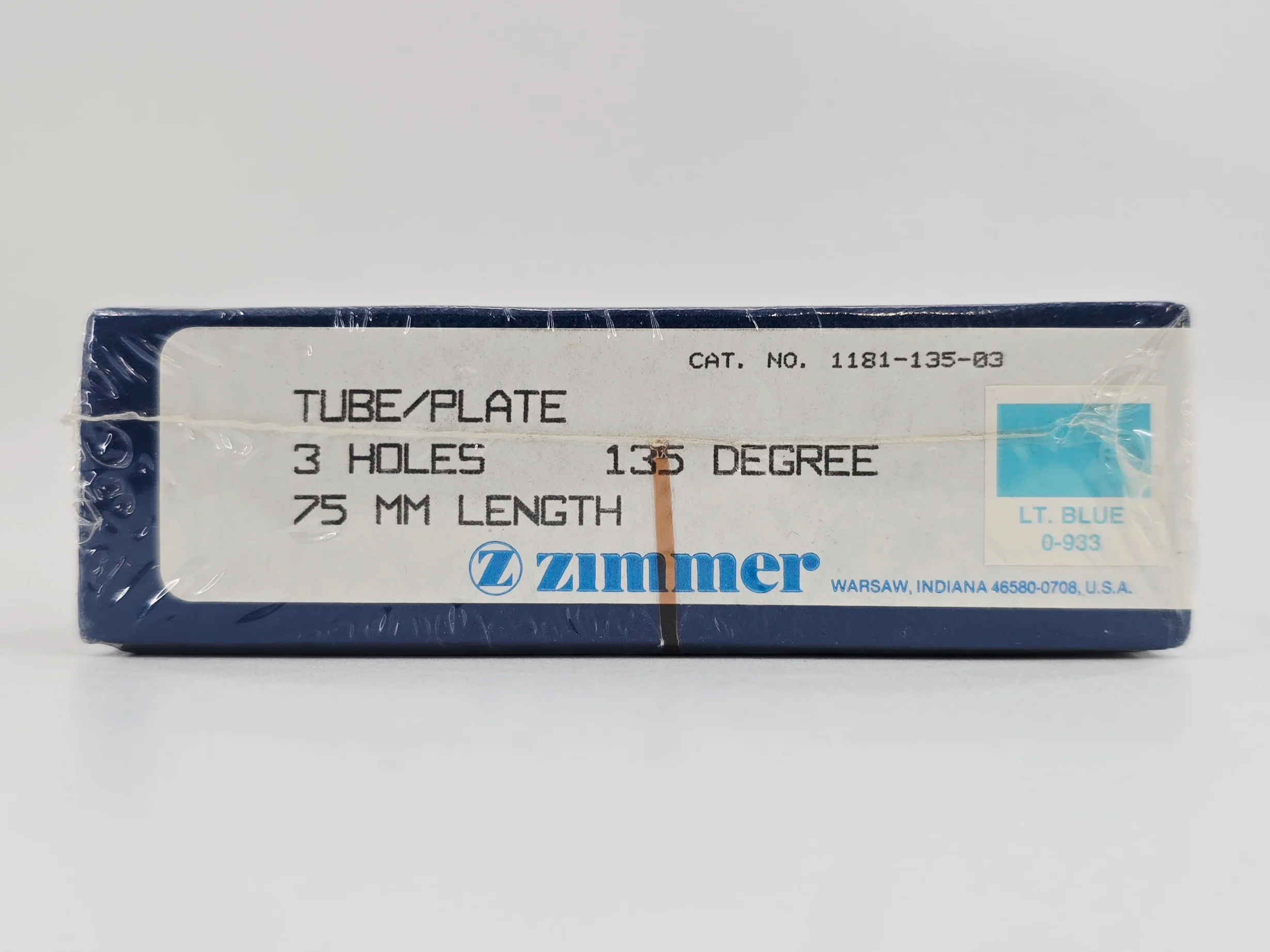 Zimmer Biomet 1181-135-03 Free-Lock Femoral Fixation System Compression Tube/Plate 135° 3 Holes 75mm Length BX/1 - Image 3