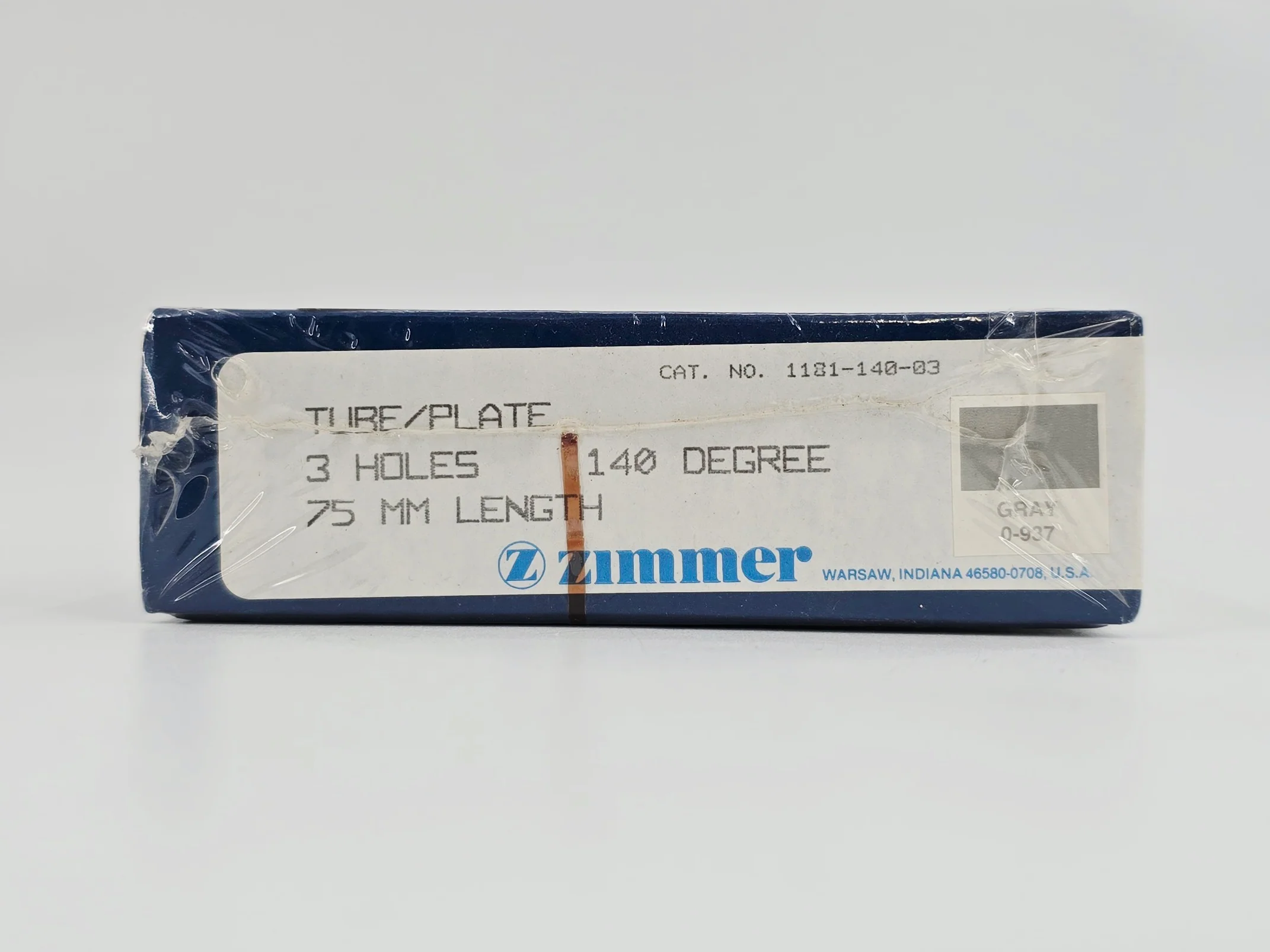 Zimmer Biomet 1181-140-03 Free-Lock Femoral Fixation System Compression Tube/Plate 140° 3 Holes 75mm Length BX/1 - Image 3