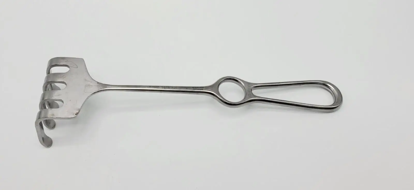 Zimmer 3085 Ollier Rake Hand Held Retractor 4-Prong Blunt 9-3/4" - Image 3