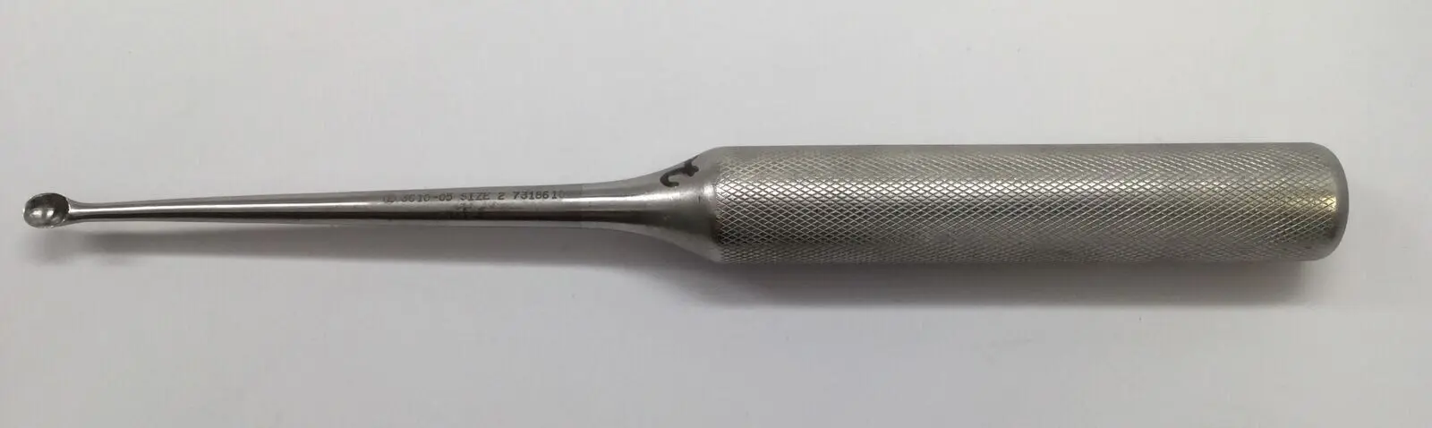 Zimmer 3610-05 Ultra-Cut Cobb Handle Brun Bone Curette Size 2 Orthopedic - Image 2