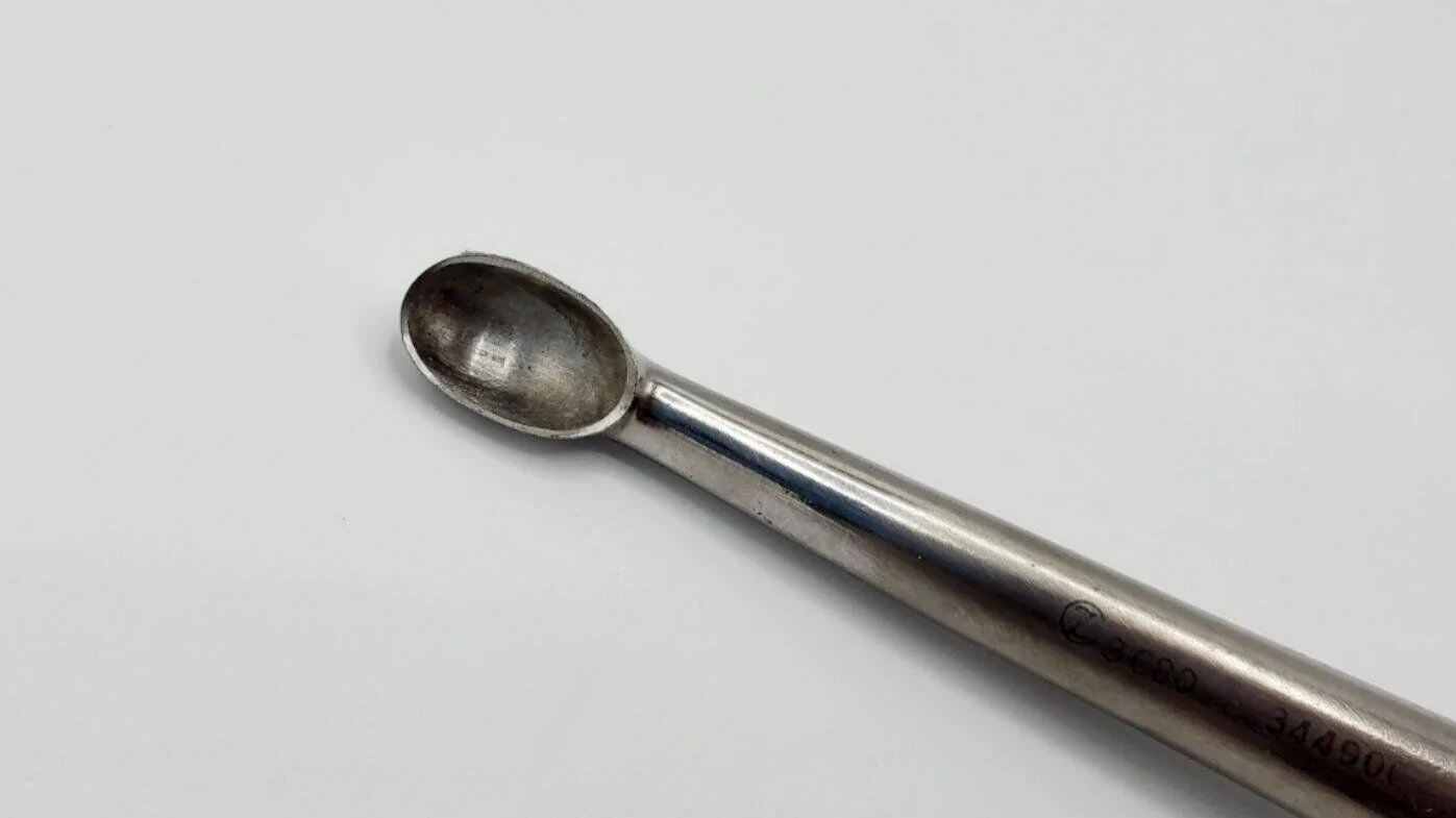 Zimmer 3680 Burn Bone Curette Size 5 Orthopedic 6-5/8" - Image 3