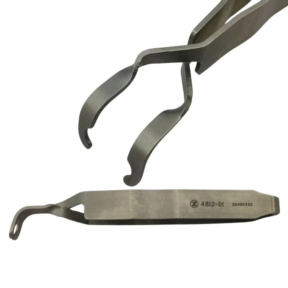 Zimmer 4812-01 Self-Holding Forceps Orthopedic 3-1/2"