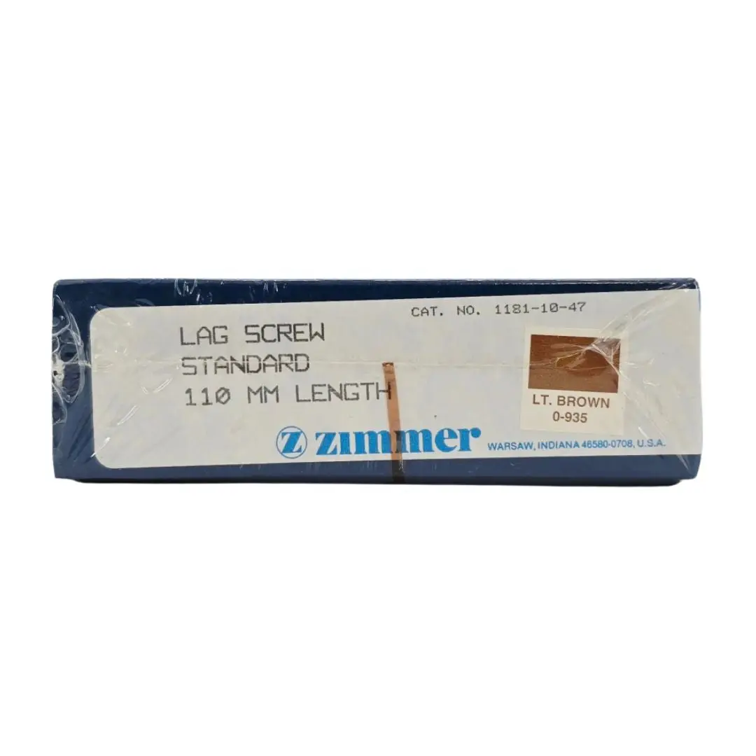 Zimmer Biomet 1181-10-47 Free-Lock Femoral Fixation System Compression Lag Screw Standard 13mm 110mm Length BX/1