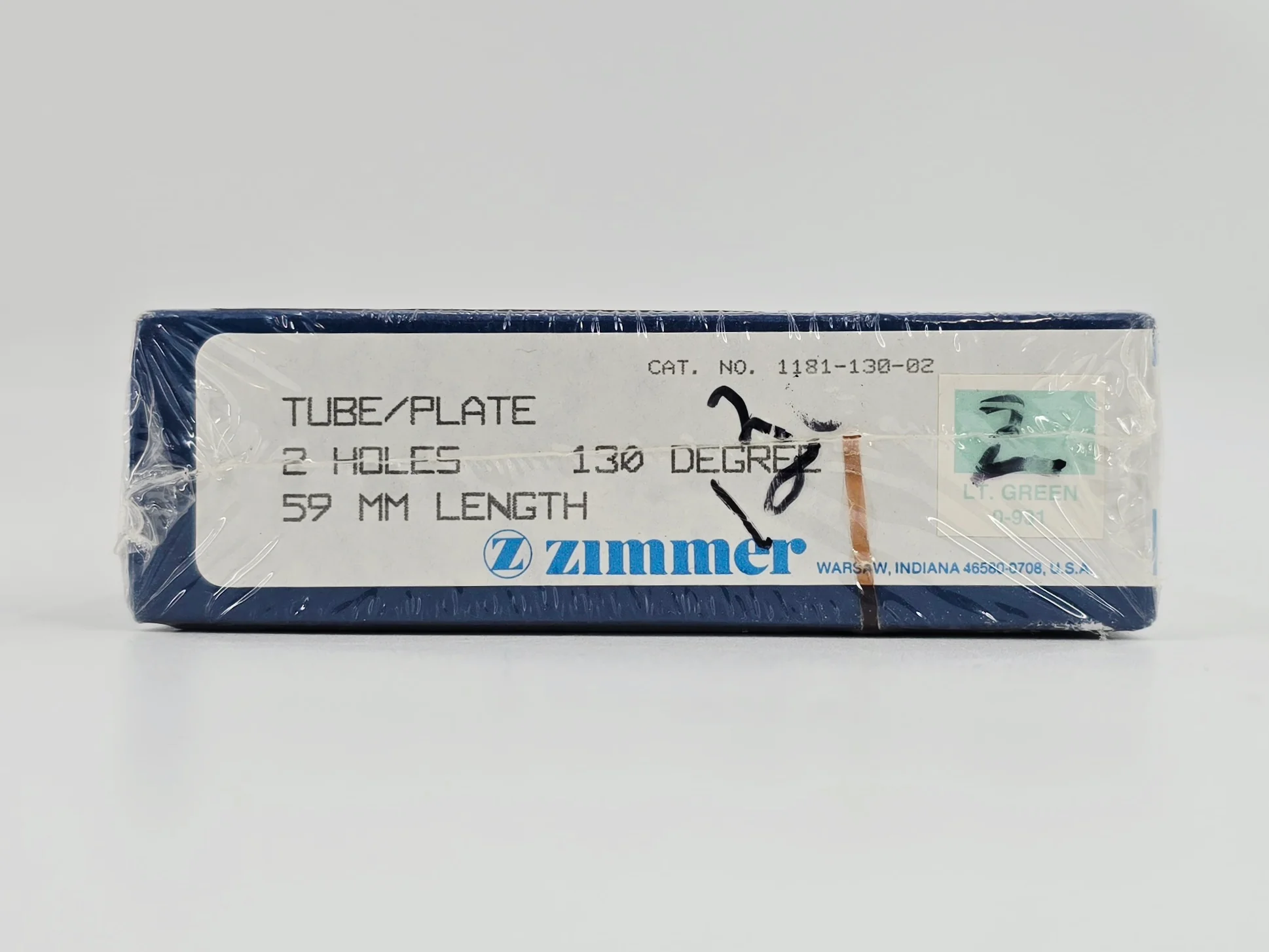 Zimmer Biomet 1181-130-02 Free-Lock Femoral Fixation System Compression Tube/Plate 130° 2 Holes 59mm Length BX/1 - Image 3