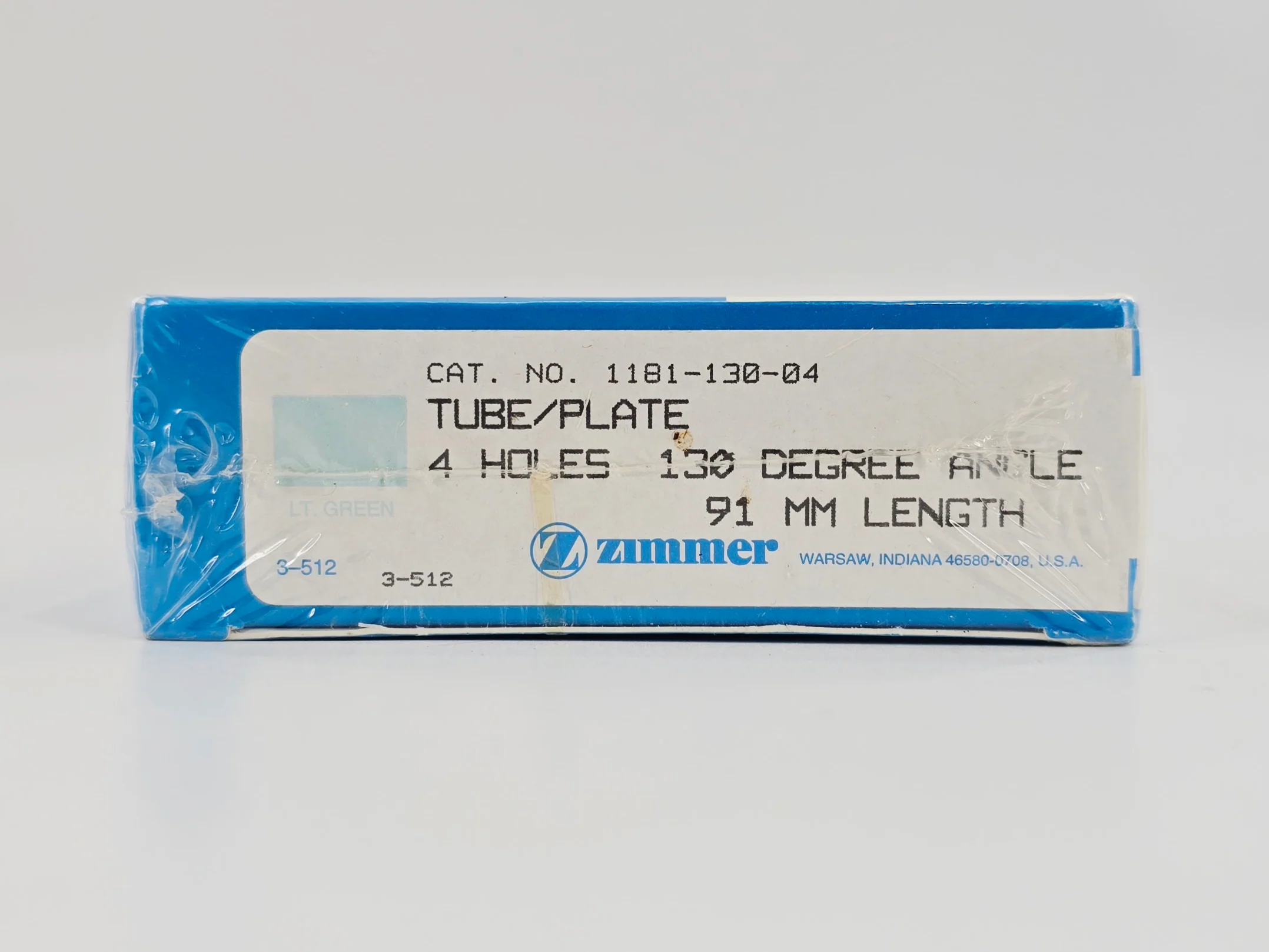 Zimmer Biomet 1181-130-04 Free-Lock Femoral Fixation System Compression Tube/Plate 130° 4 Holes 91mm Length BX/1 - Image 3