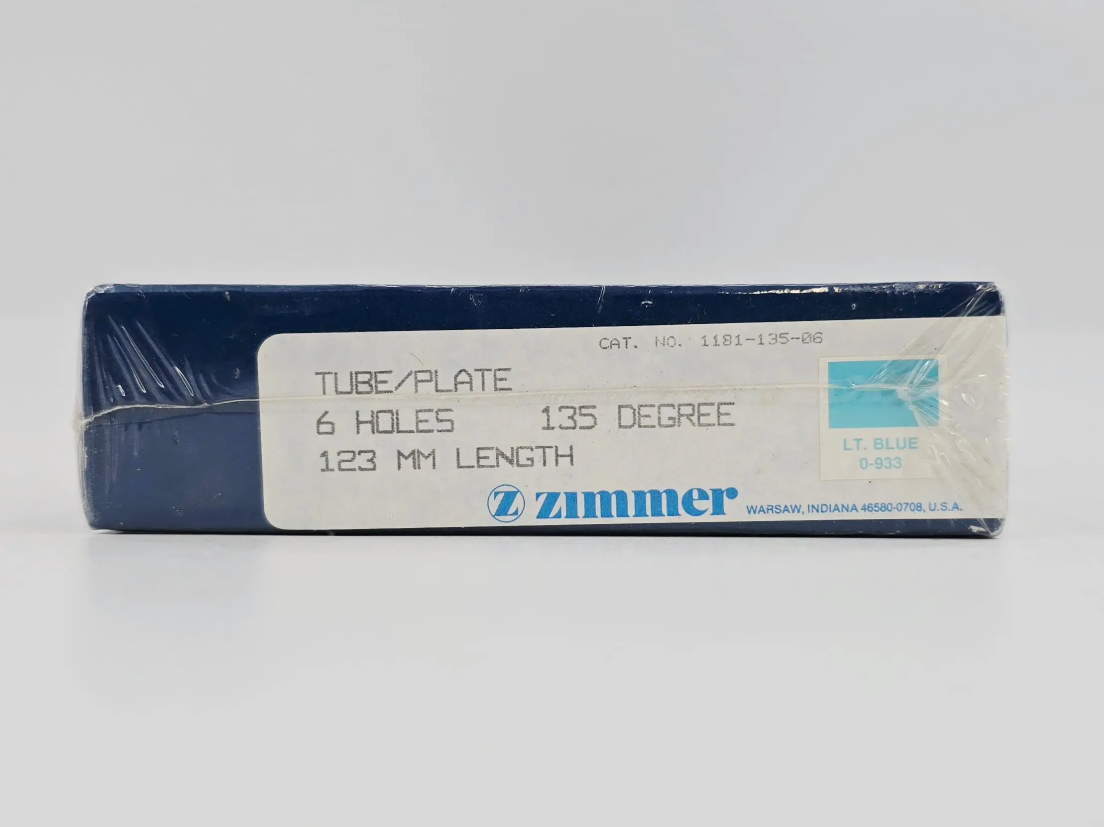 Zimmer Biomet 1181-135-06 Free-Lock Femoral Fixation System Compression Tube/Plate 135° 6 Holes 123mm Length BX/1 - Image 2