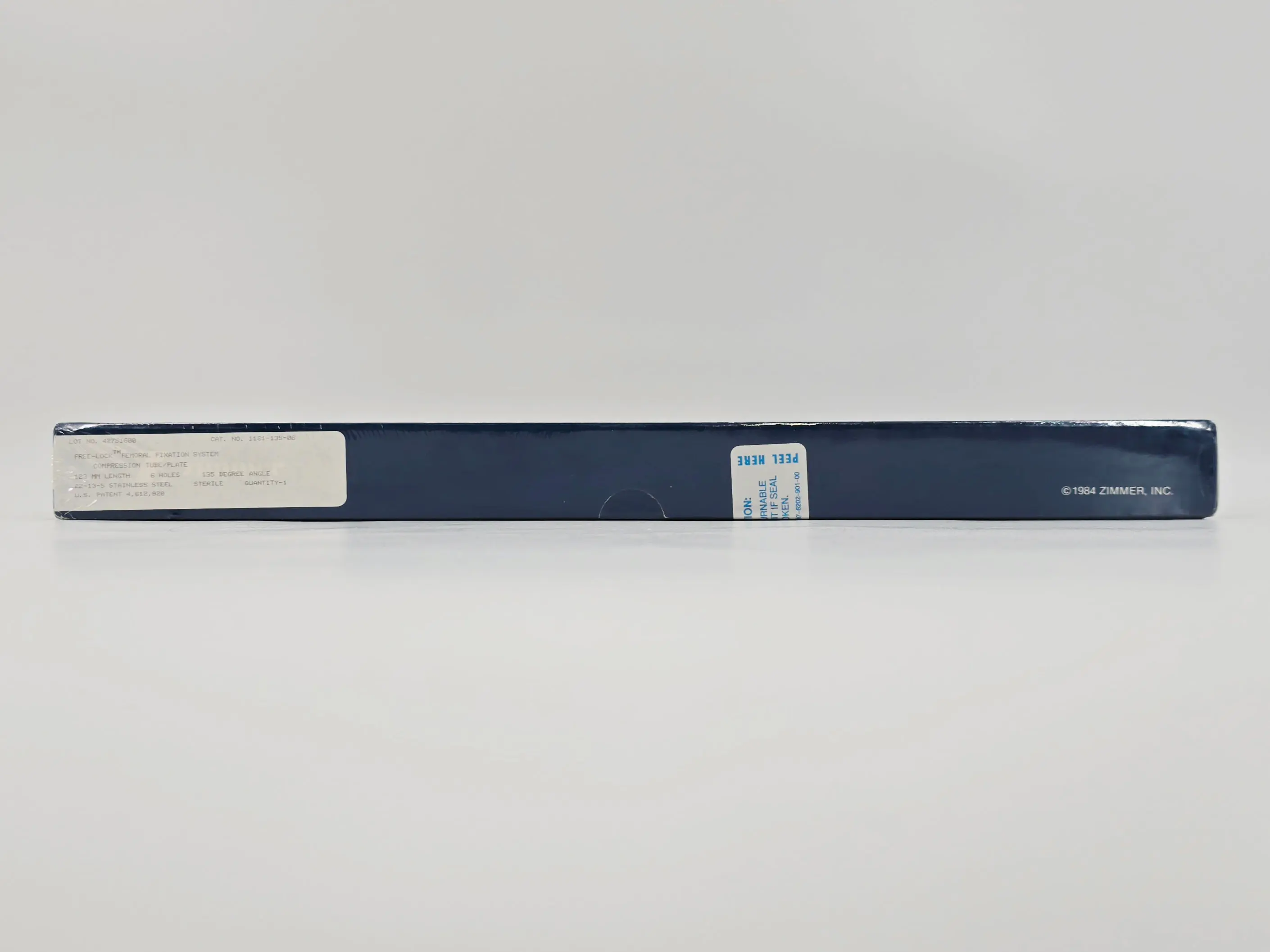 Zimmer Biomet 1181-135-06 Free-Lock Femoral Fixation System Compression Tube/Plate 135° 6 Holes 123mm Length BX/1 - Image 3