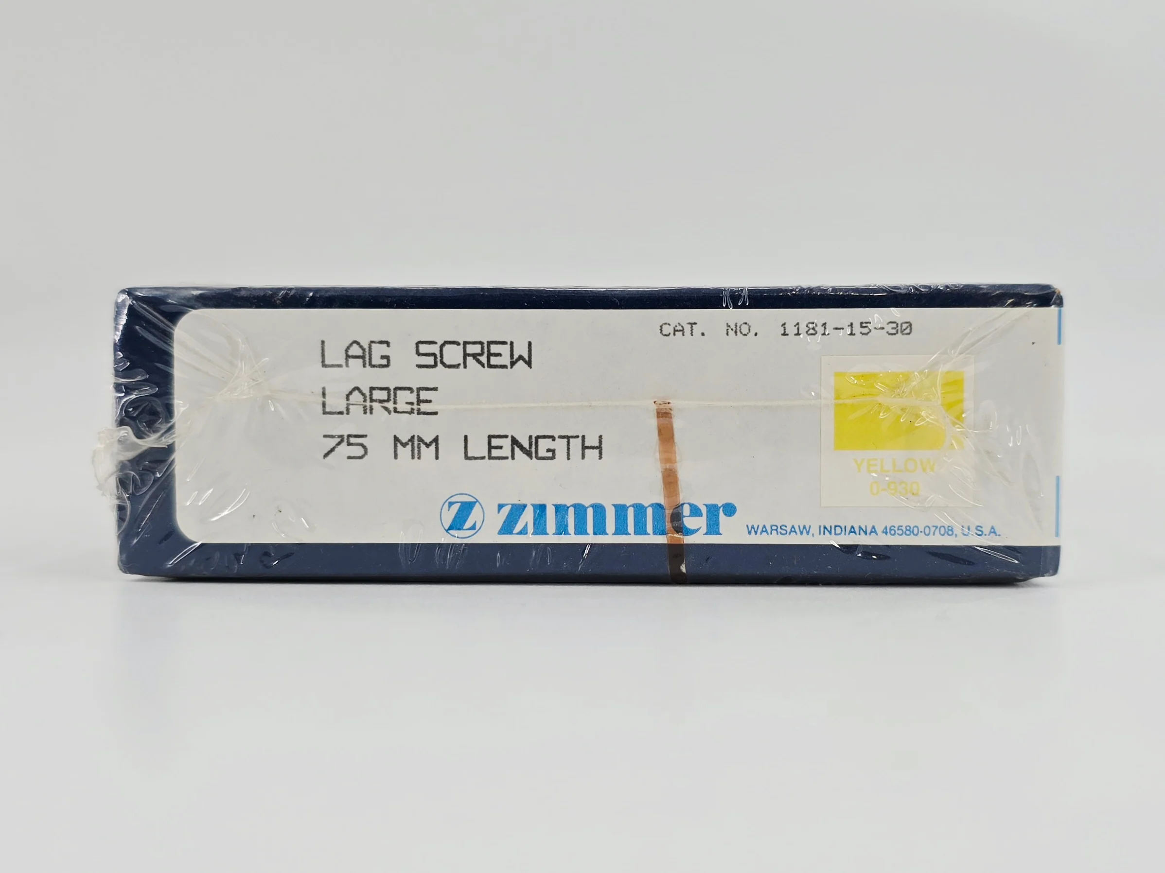 Zimmer Biomet 1181-15-30 Free-Lock Femoral Fixation System Compression Lag Screw Large 15.8mm 75mm Length BX/1 - Image 3