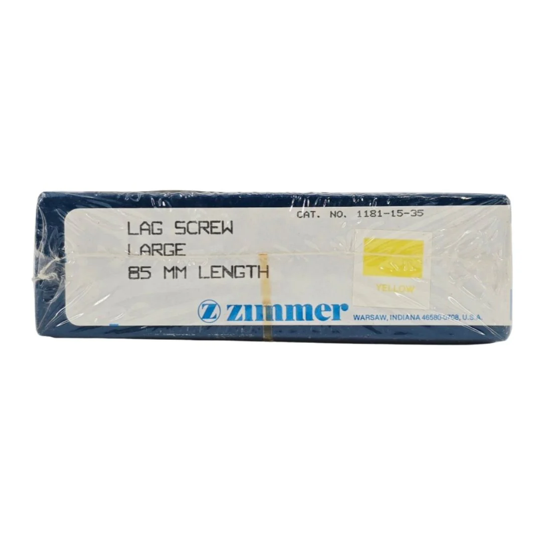 Zimmer Biomet 1181-15-35 Free-Lock Femoral Fixation System Compression Lag Screw Large 15.8mm 85mm Length BX/1