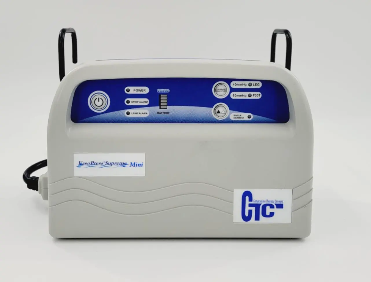 Zimmer CTC VP500DM Supreme Mini DVT Pump w/ Hoses & Medium Set of 2 Calf Sleeves - Image 4