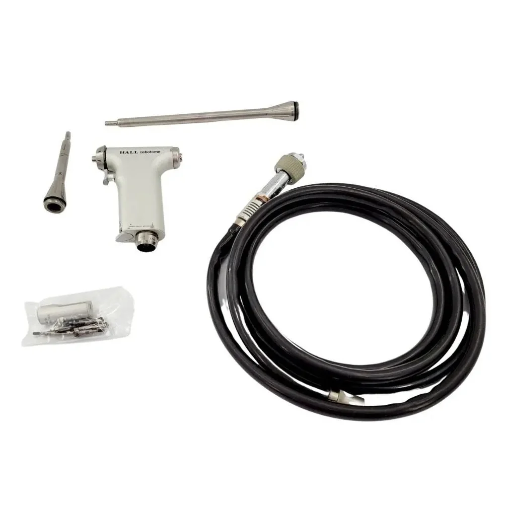 Zimmer Hall 5052-41 Cebotome Drill Handpiece w/ 5052-10 Pneumatic Air Hose & Accessories Set