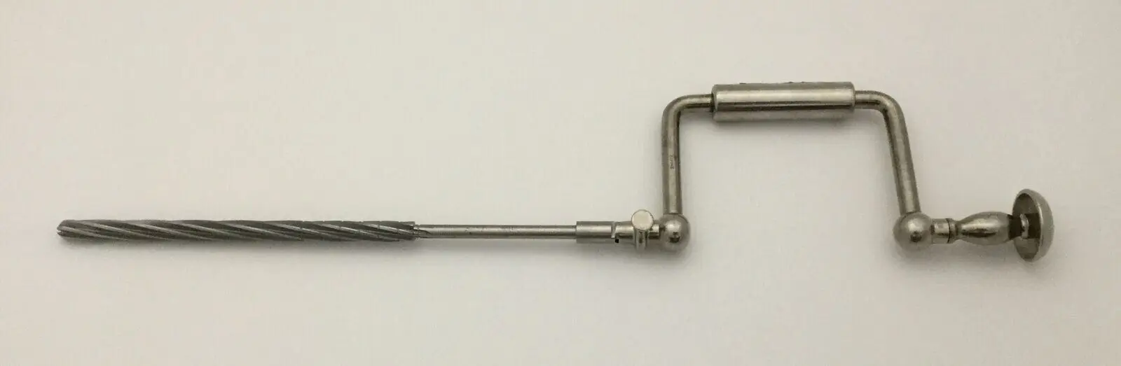 Zimmer Hand Drill w/ Kirschner 9900-12-535 12mm Bone Reamer Drill Bit 21-3/4" - Image 2