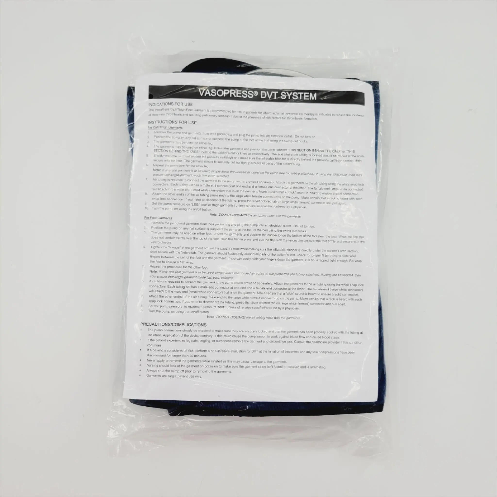 Zimmer Surgical VP501L Blue Calf Garment Large 24" - Image 2