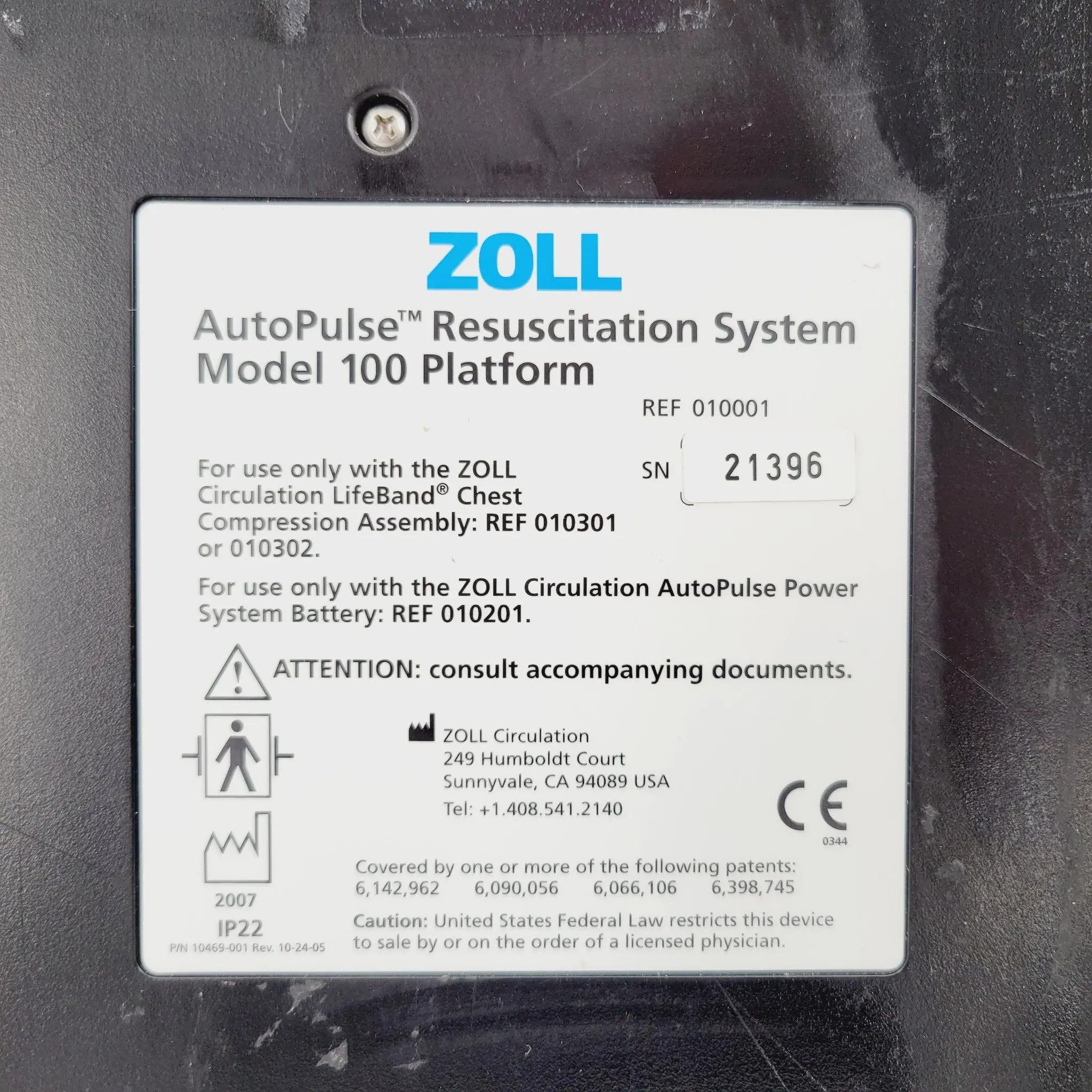 Zoll AutoPulse Model 100 System w/ Life Band w/ Batteries & Charger 010001 - Image 8