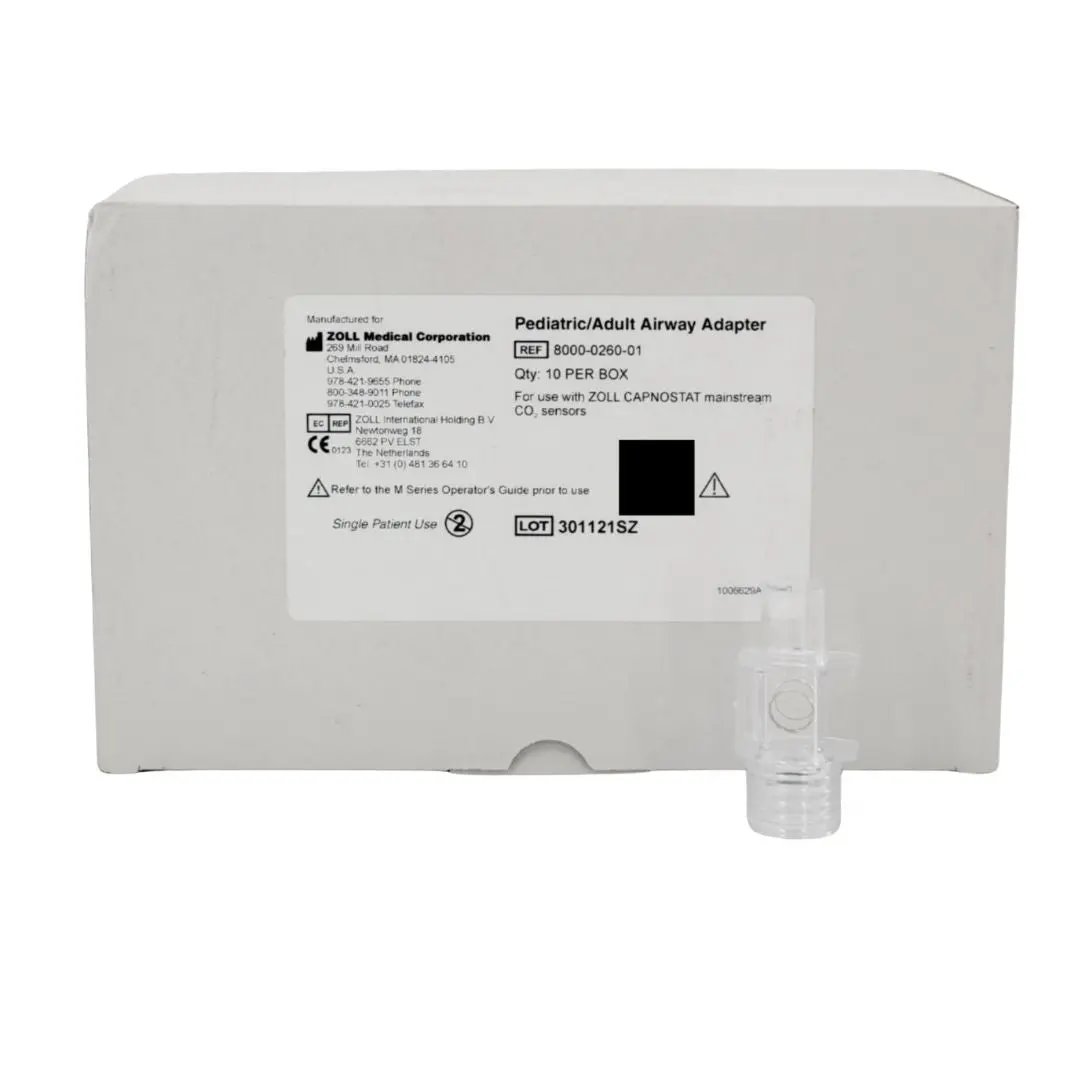 Zoll Medical 8000-0260-01 Pediatric Adult Airway Adapter 10 Per Box