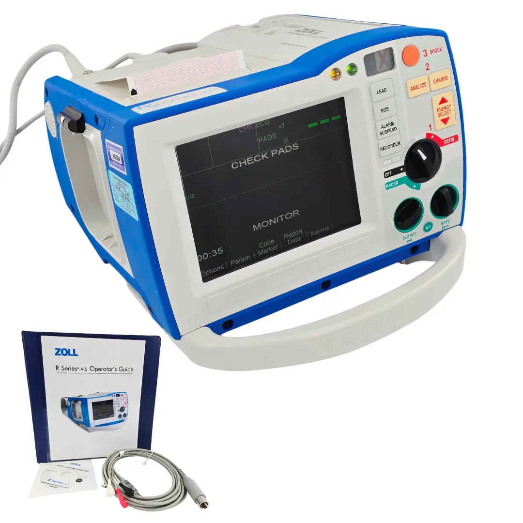 Zoll R Series ALS Defibrillator Monitor Real CPR Help Integrated Pacing Monitor Unit -Certified